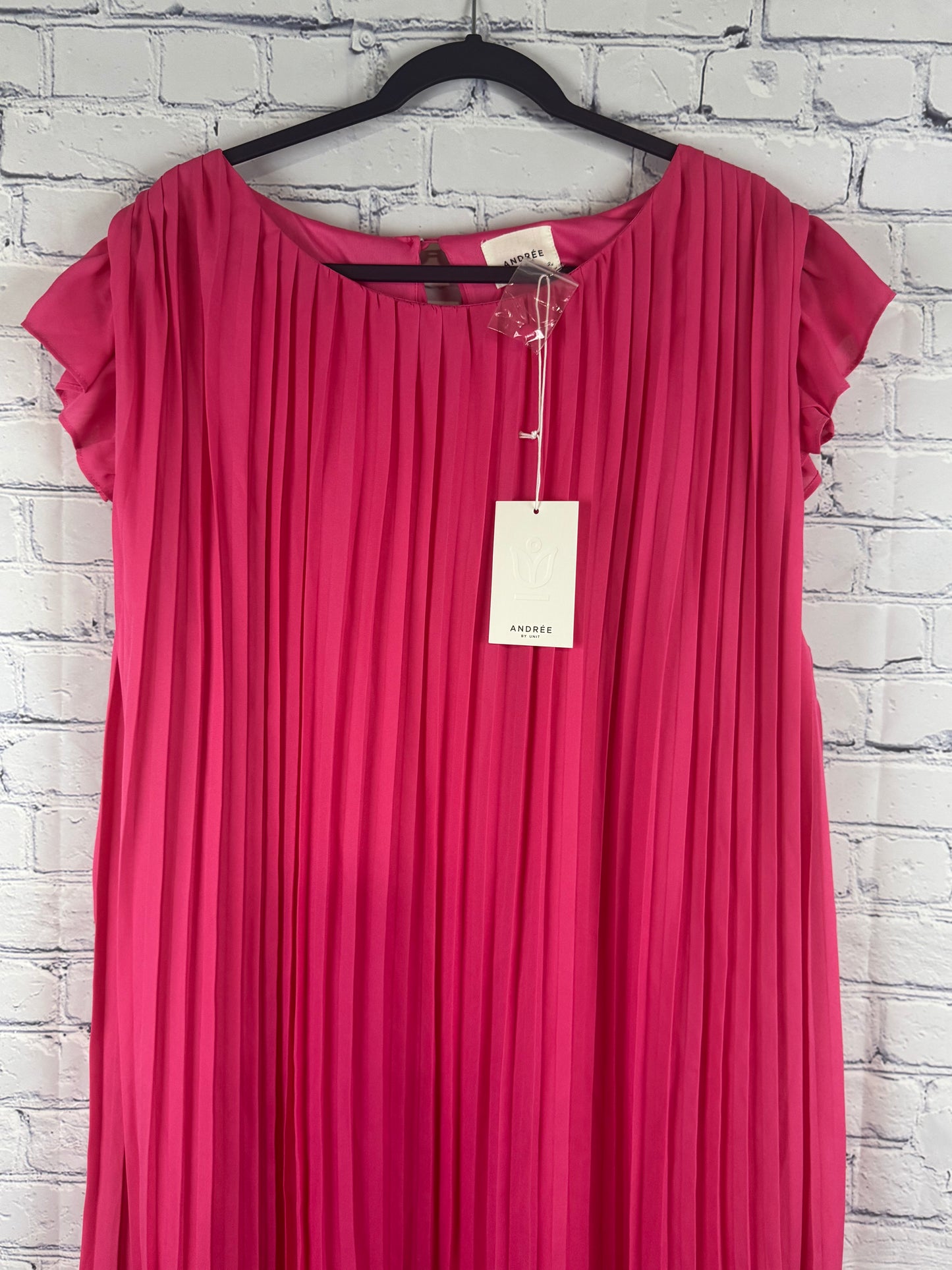 Hot Pink Accordion Dress Andrée By Unit