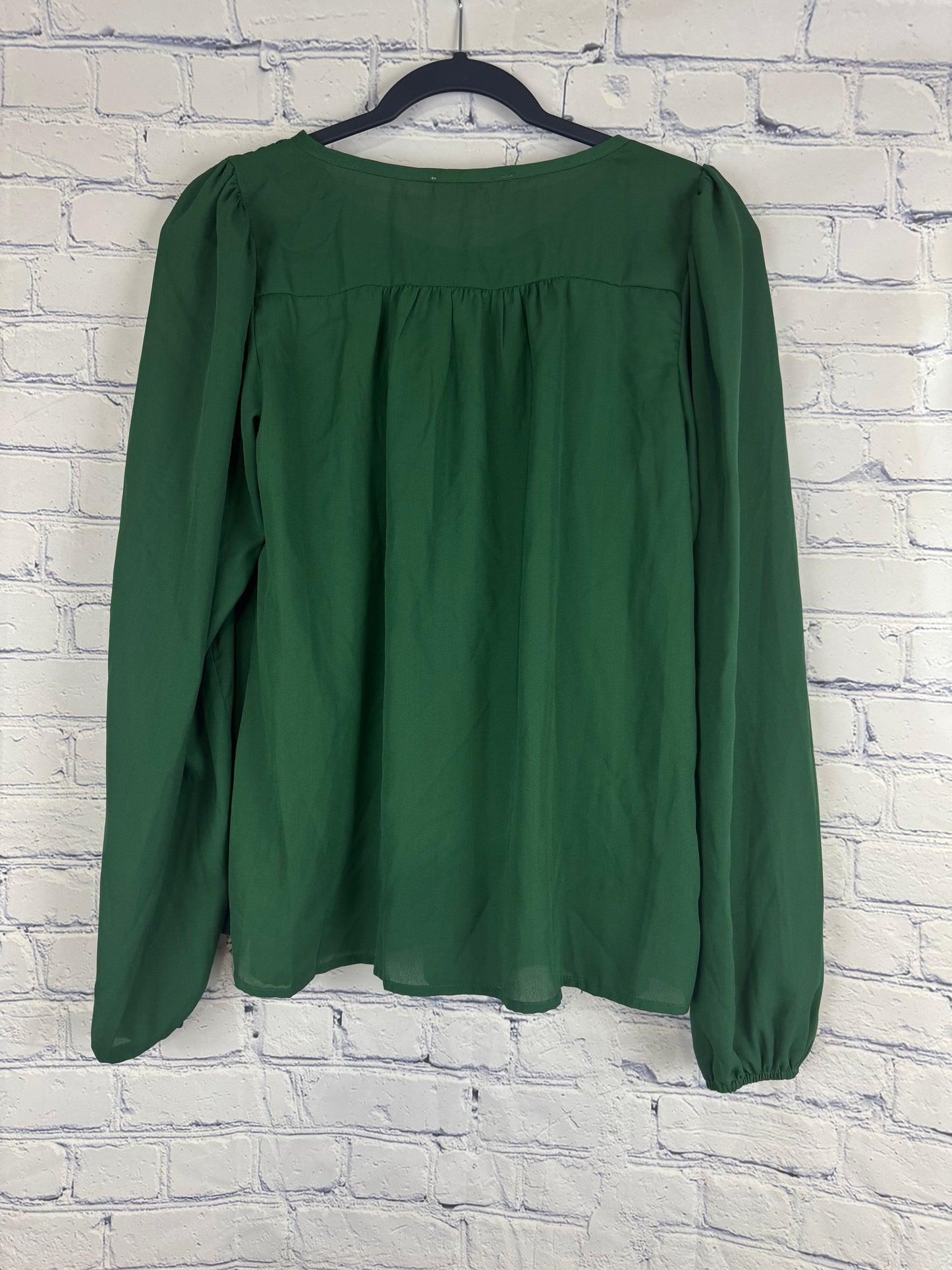 Les Femme Green Sheer Top (Sizes S & M)