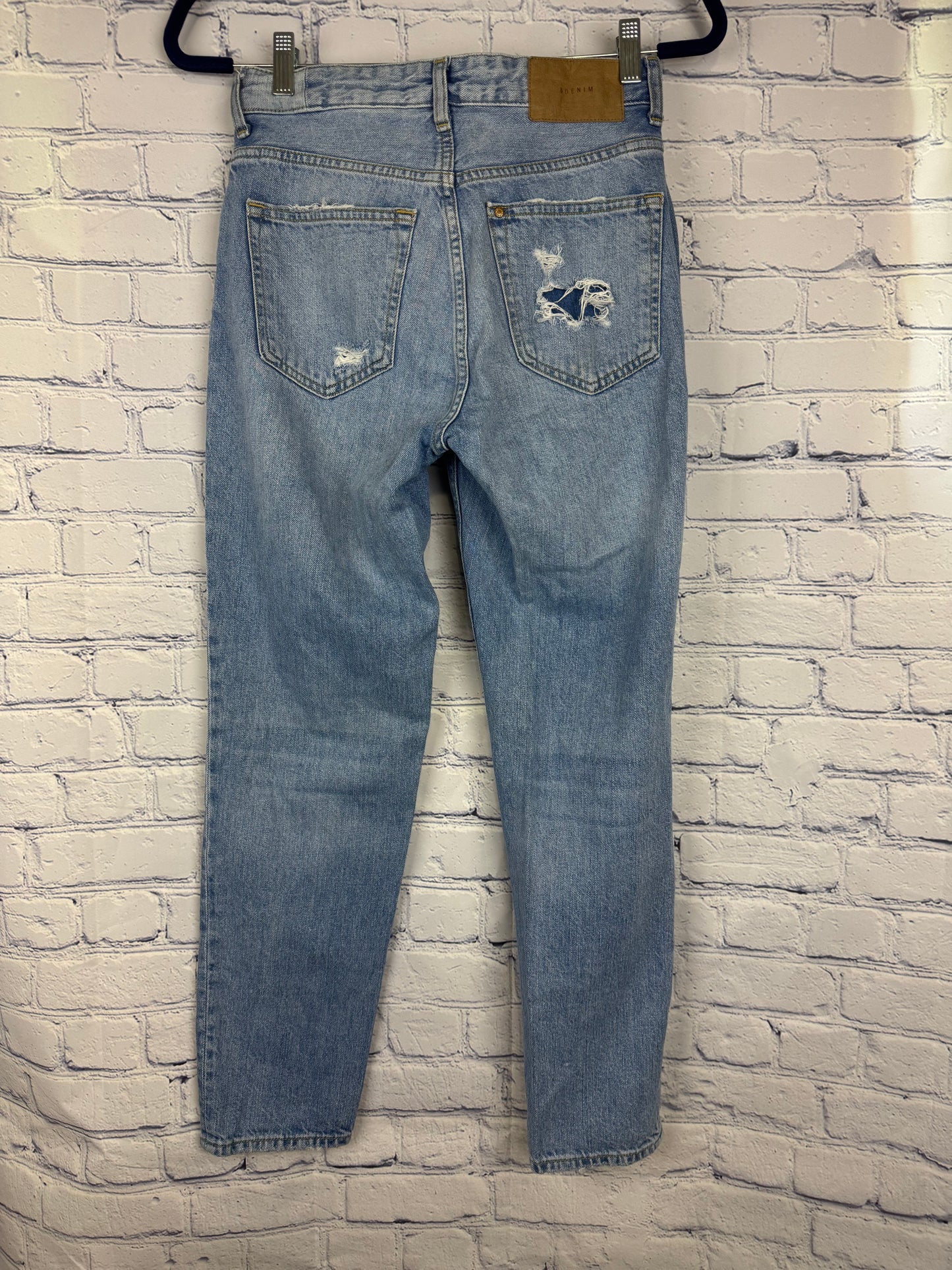 H & M Distressed Low Waist Boyfriend Jeans (Size 2)