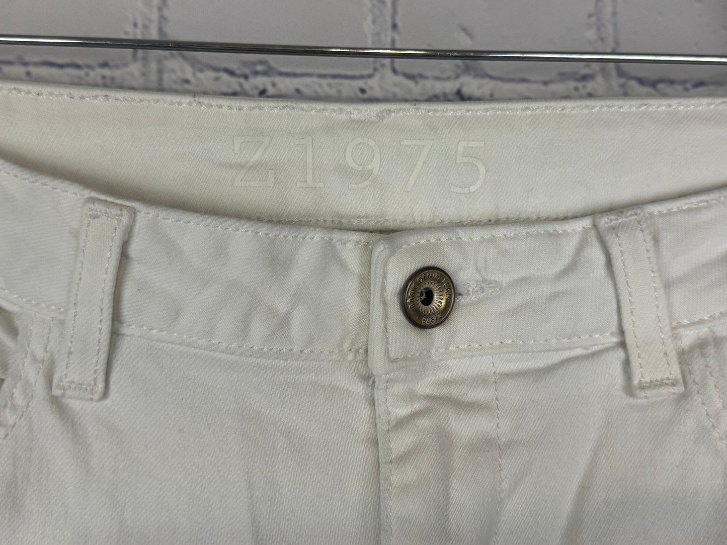 Zara Basic Denim Distressed Crop Jeans (Size 6)