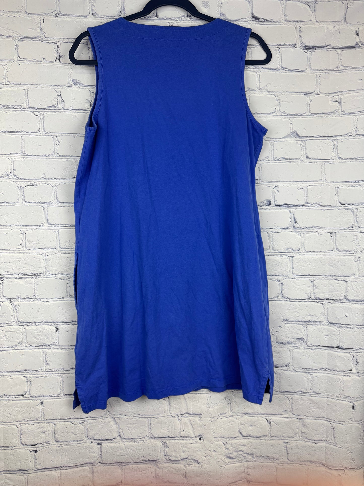Lands' End Sleeveless Cotton-Jersey Dress (Size Medium)