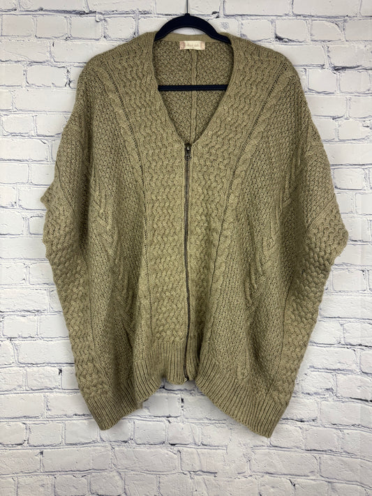 Altar'd State Chunky Knit Zip-Up Cardigan (Size Small)