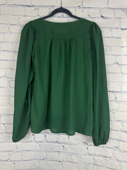Les Femme Green Sheer Top (Sizes S & M)
