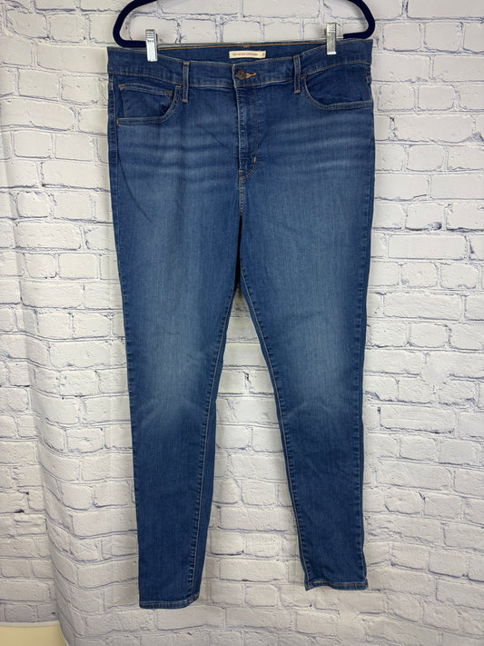 Levi 720 High Rise Super Skinny Stretchy Jeans (Size 34)