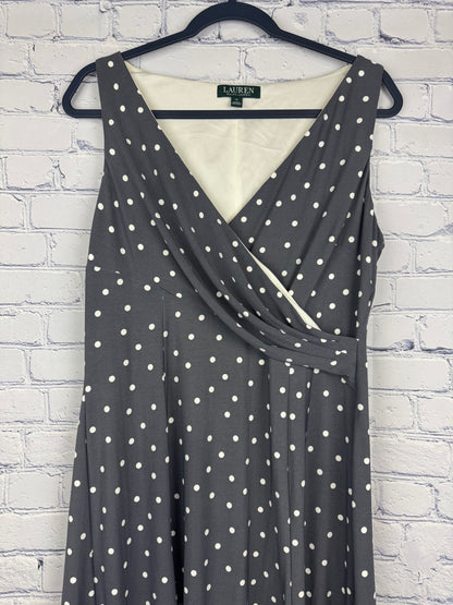 Lauren Ralph Lauren Sleeveless Polka Dot Dress (Size 14)